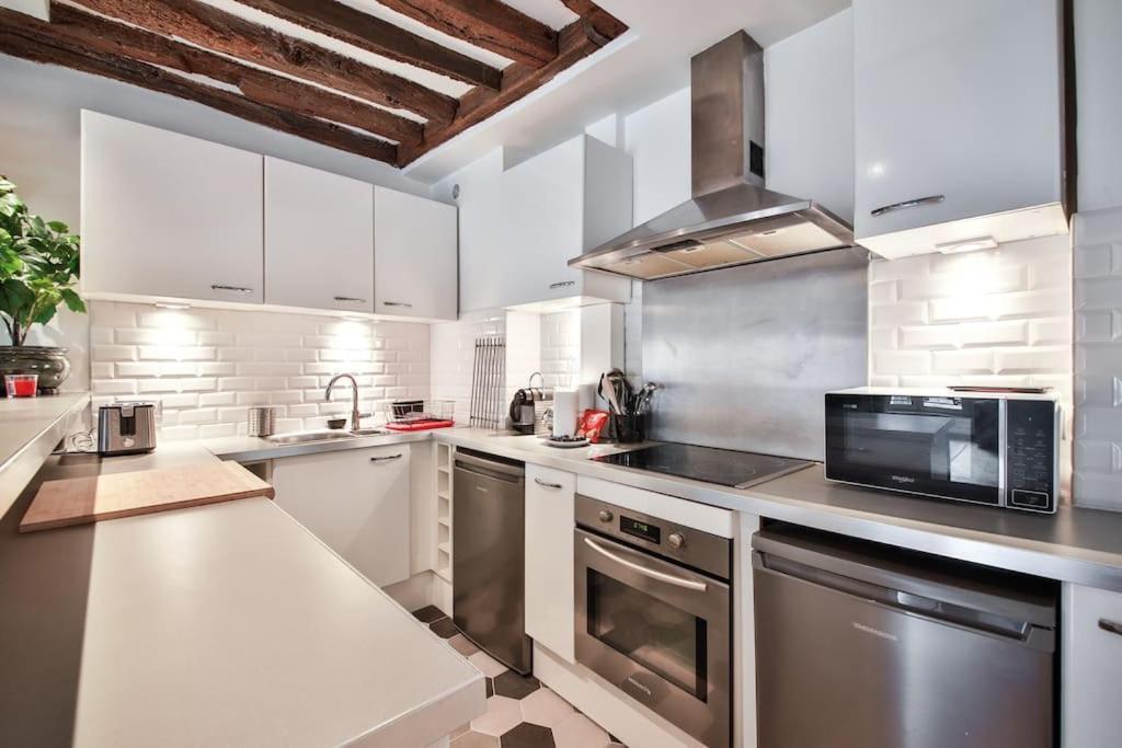 Apartamento Typical Parisian Duplex#4Pers#Le Marais Exterior foto