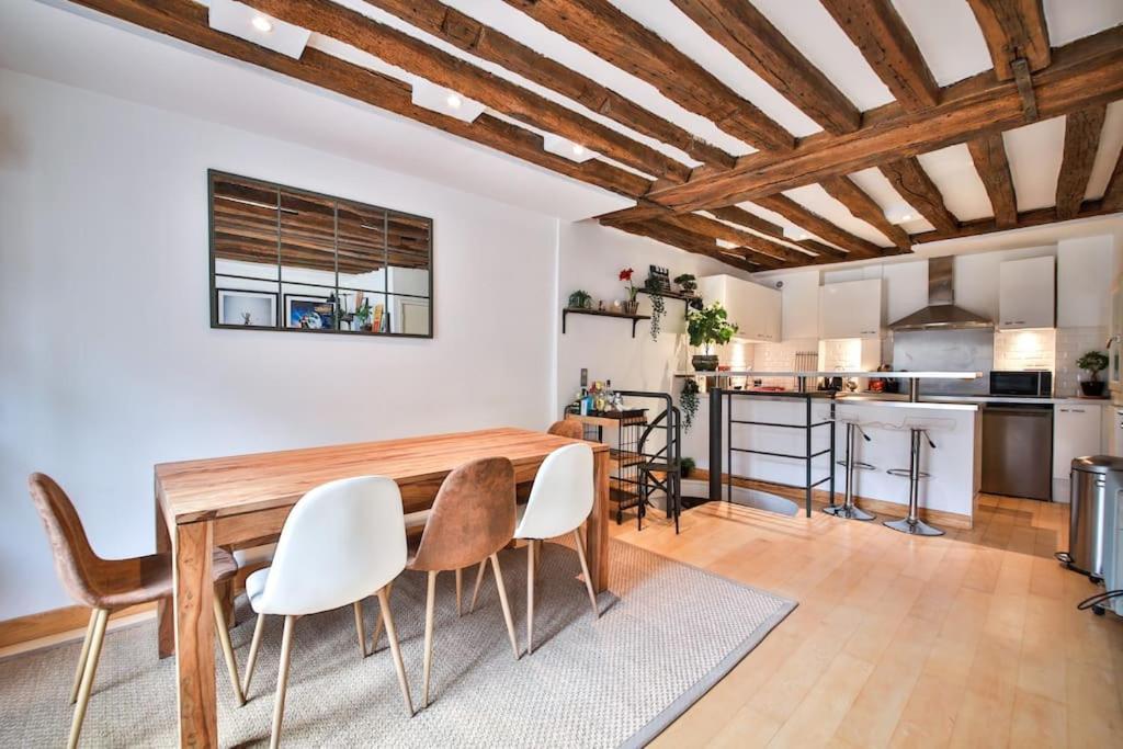 Apartamento Typical Parisian Duplex#4Pers#Le Marais Exterior foto