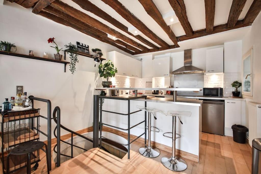 Apartamento Typical Parisian Duplex#4Pers#Le Marais Exterior foto